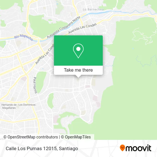 Calle Los Pumas 12015 map