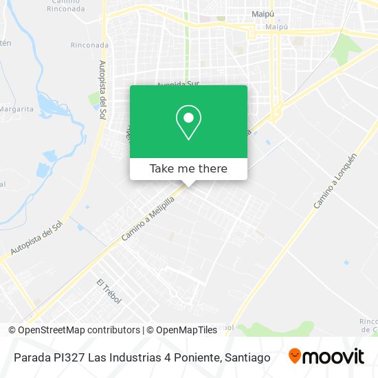 Parada PI327 Las Industrias 4 Poniente map