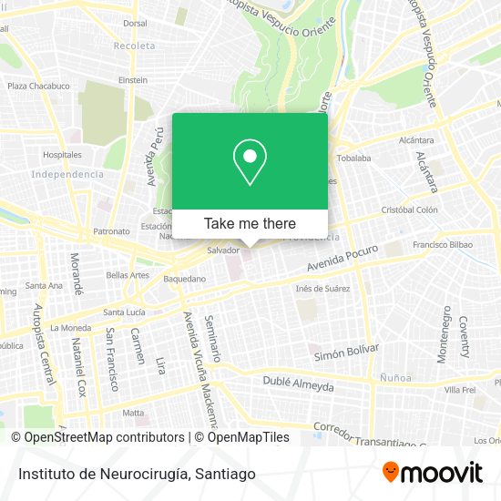 Instituto de Neurocirugía map