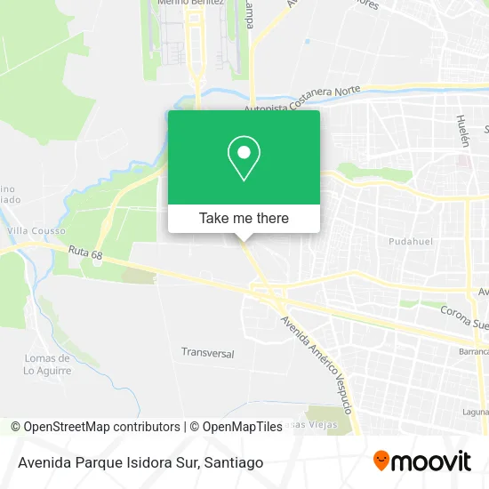 Avenida Parque Isidora Sur map