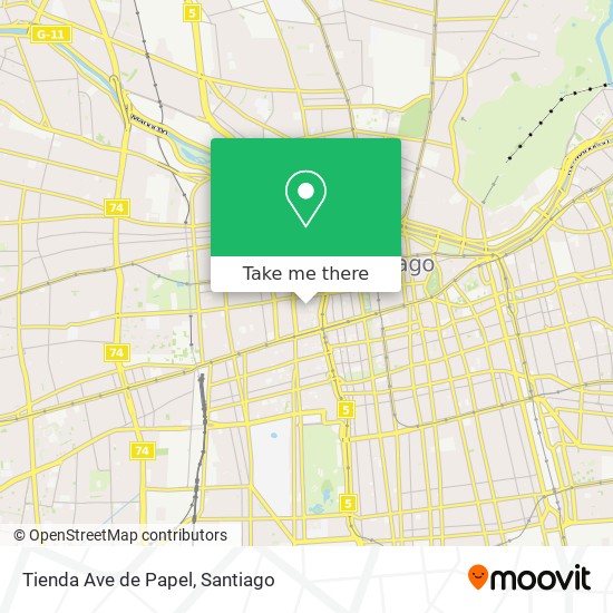Tienda Ave de Papel map