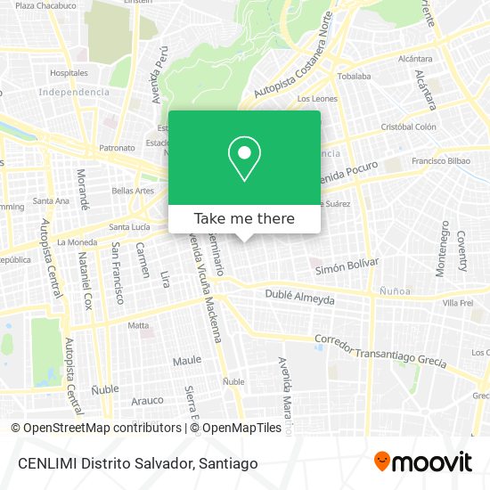CENLIMI Distrito Salvador map