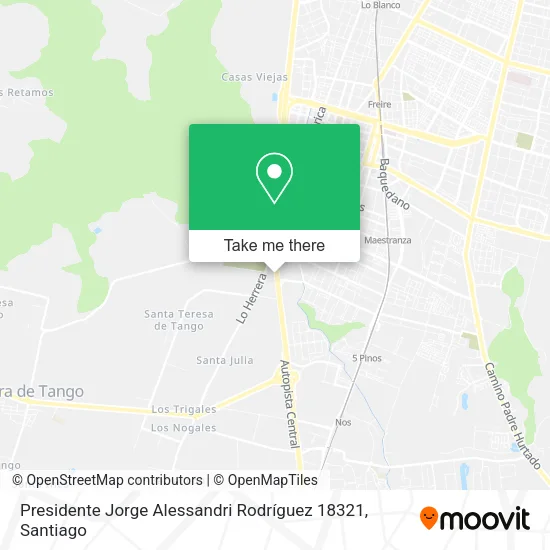 Presidente Jorge Alessandri Rodríguez 18321 map