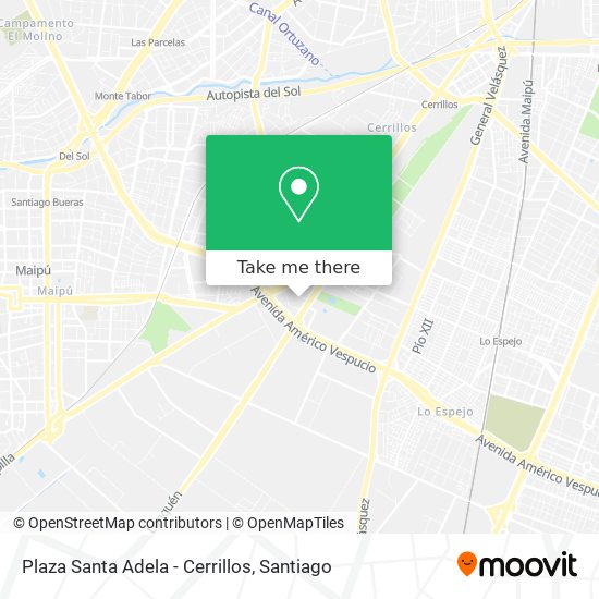 Plaza Santa Adela - Cerrillos map