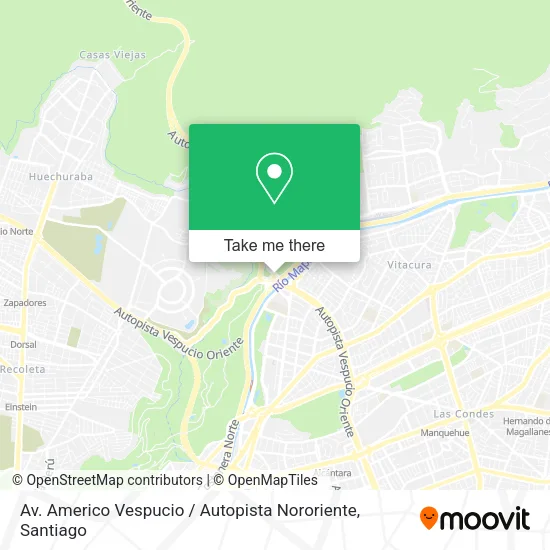 Av. Americo Vespucio / Autopista Nororiente map