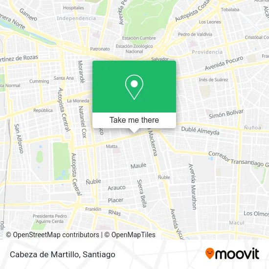 Cabeza de Martillo map