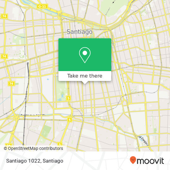 Santiago 1022 map