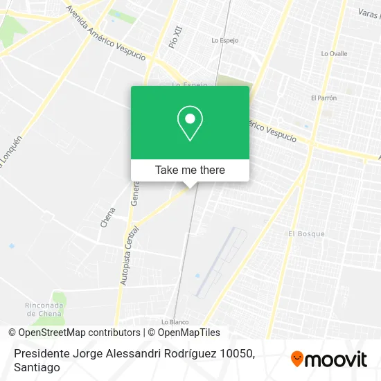 Presidente Jorge Alessandri Rodríguez 10050 map