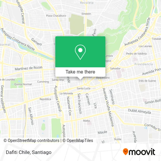 Dafiti Chile map