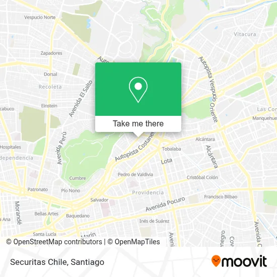 Securitas Chile map
