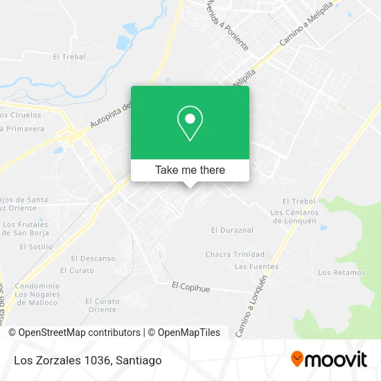 Los Zorzales 1036 map