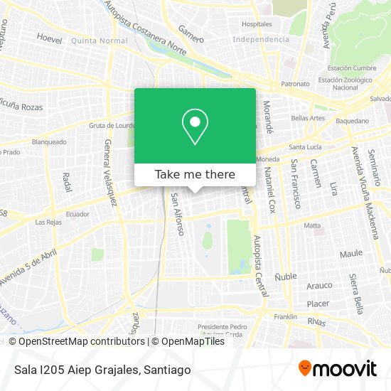 Sala I205 Aiep Grajales map