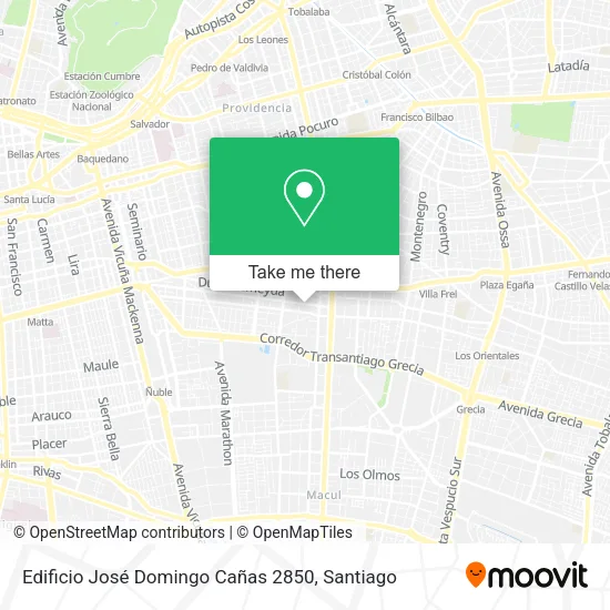 Edificio José Domingo Cañas 2850 map