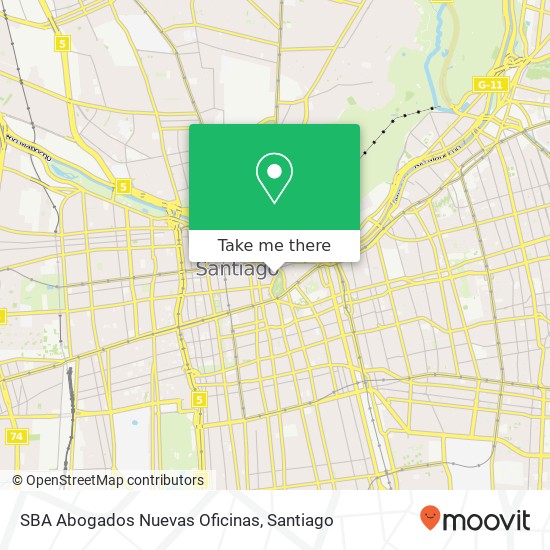 SBA Abogados Nuevas Oficinas map