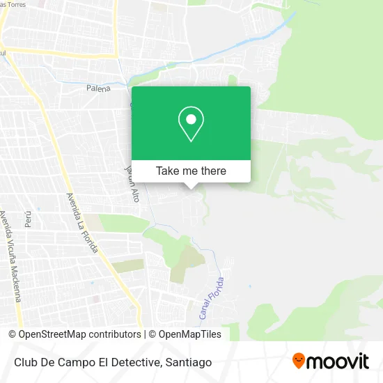 Club De Campo El Detective map