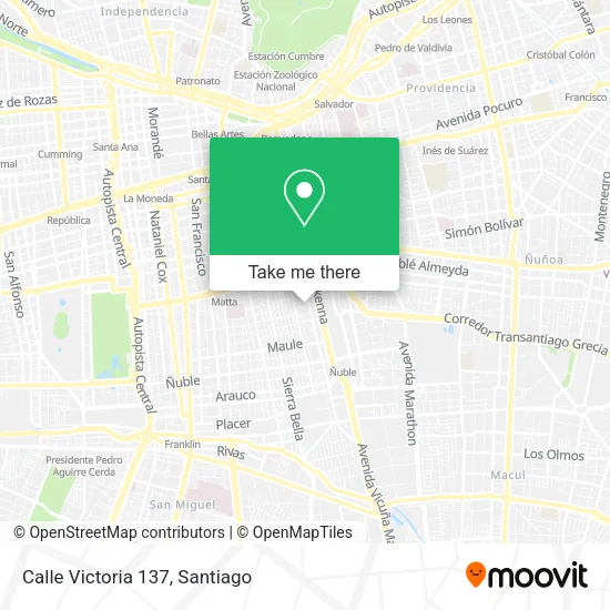 Mapa de Calle Victoria 137