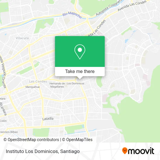 Instituto Los Dominicos map