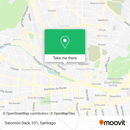 Salomón Sack 331 map