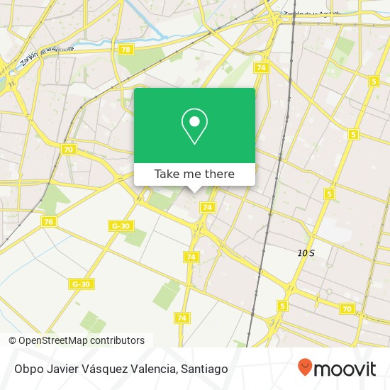 Obpo Javier Vásquez Valencia map