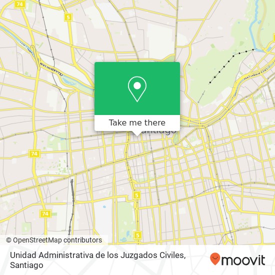 Unidad Administrativa de los Juzgados Civiles map