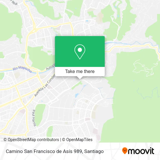 Camino San Francisco de Asís 989 map
