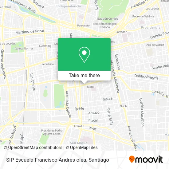 SIP Escuela Francisco Andres olea map