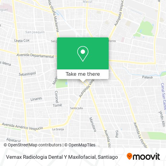 Mapa de Vemax Radiologia Dental Y Maxilofacial