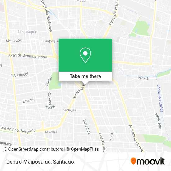 Centro Maiposalud map