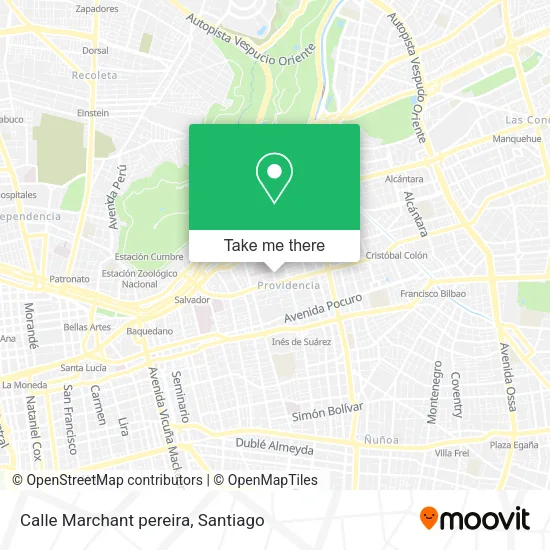 Mapa de Calle Marchant pereira