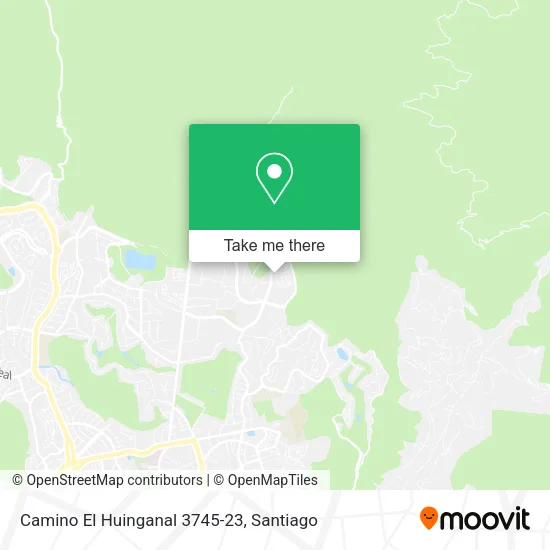 Camino El Huinganal 3745-23 map