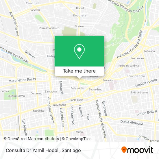 Consulta Dr Yamil Hodali map