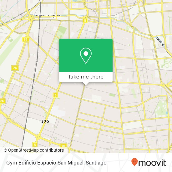 Mapa de Gym Edificio Espacio San Miguel