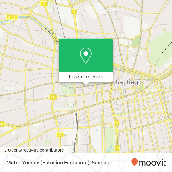 Metro Yungay (Estación Fantasma) map