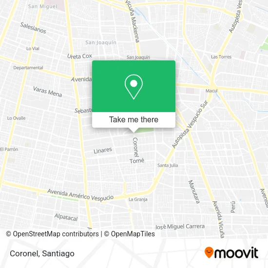 Coronel map