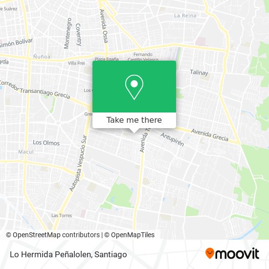 Lo Hermida Peñalolen map