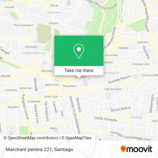 Mapa de Marchant pereira 221