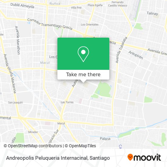 Andreopolis Peluqueria Internacinal map