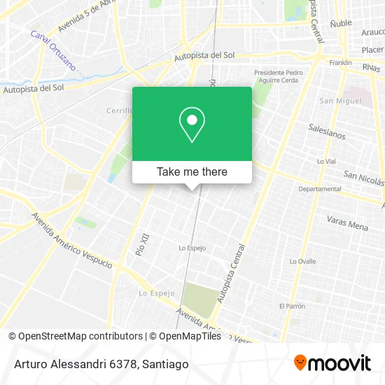 Arturo Alessandri 6378 map