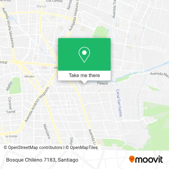 Bosque Chileno 7183 map