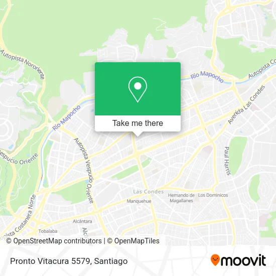 Pronto Vitacura 5579 map