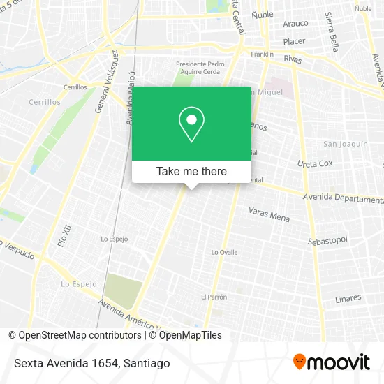 Sexta Avenida 1654 map