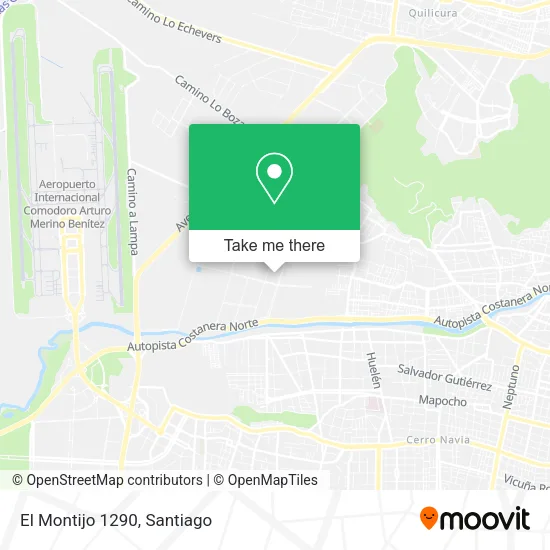 El Montijo 1290 map