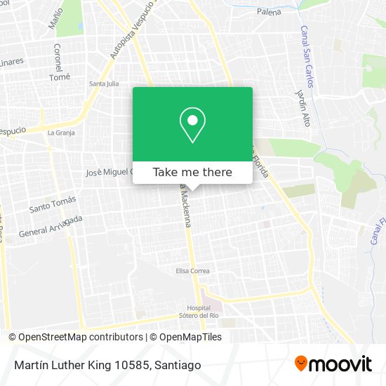 Martín Luther King 10585 map