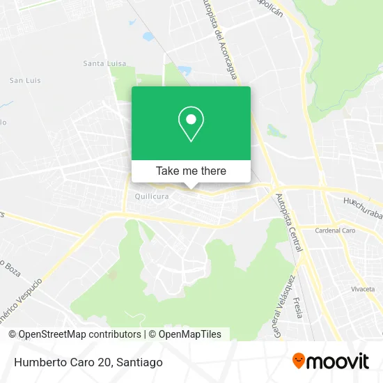 Humberto Caro 20 map