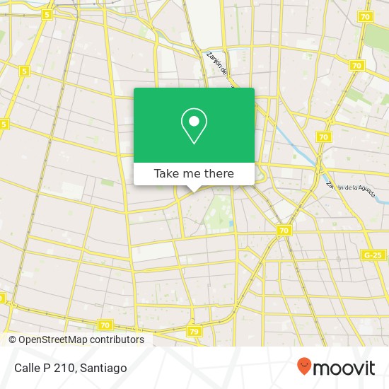 Calle P 210 map