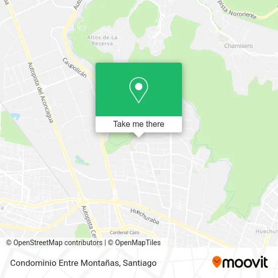 Condominio Entre Montañas map