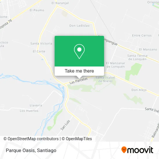 Parque Oasis map
