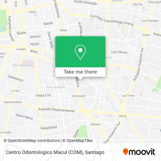 Centro Odontologico Macul (COM) map