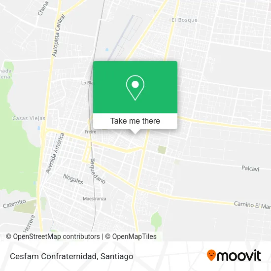 Cesfam Confraternidad map