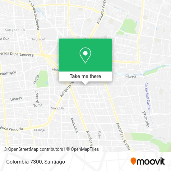 Colombia 7300 map